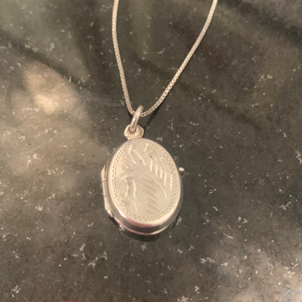 Sterling Silver Locket on 18” silver chain